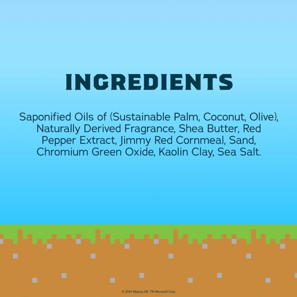 Dr Squatch x Minecraft Limited Edition Diamond Scrub Bar Soap - Picture 7 of 13